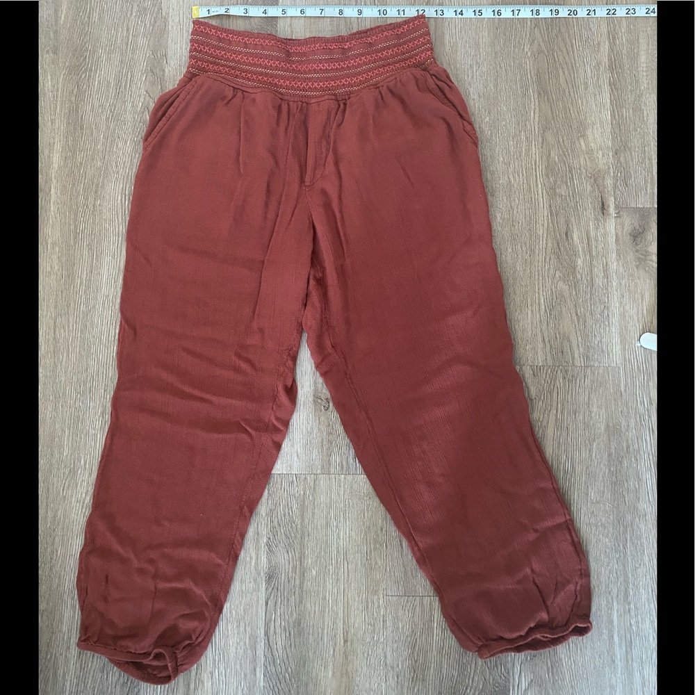 Anthropology linen joggers
